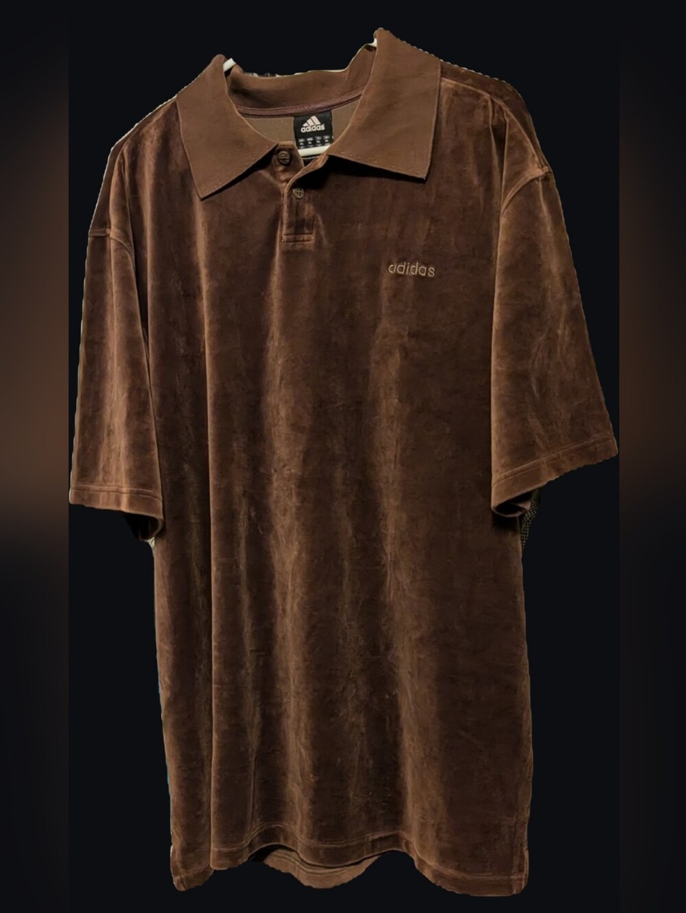Vintage Adidas Velour Polo